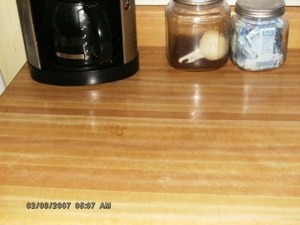 Redoing Fake Butcher Block Counters
